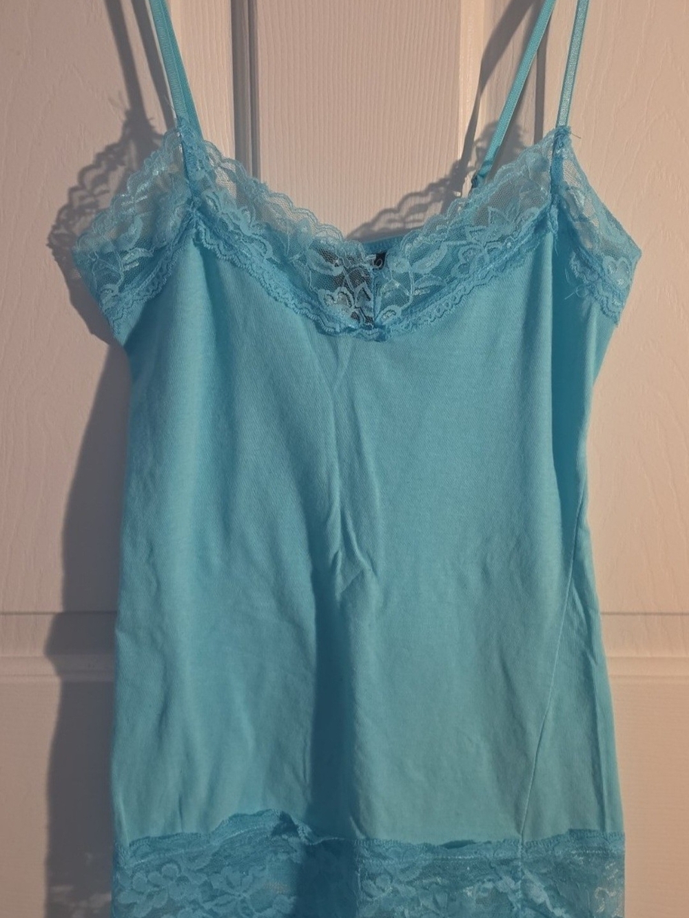 Rue21 Aqua Lace Trim Spaghetti Strap Camisole